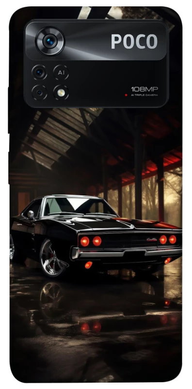 Чохол на Xiaomi Poco X4 Pro 5G Black classic car фото 1 з 1