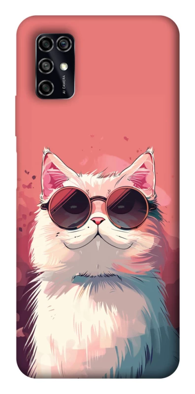 Чохол на ZTE Blade V2020 Smart Сat with glasses фото 1 з 1