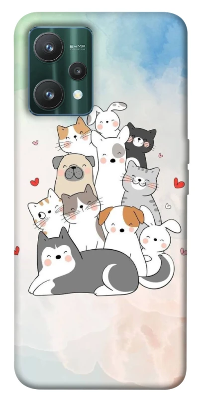 Чохол на Realme 9 Pro Funny Pets ver.2 фото 1 з 1