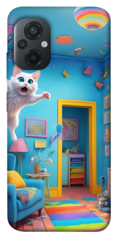Чохол на Xiaomi Poco M5 crazy cat фото 1 з 1