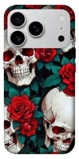 Чехол на Apple iPhone 18 Pro Max skull and rose фото 1 из 1