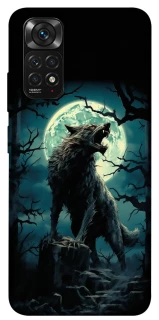 Чохол на Xiaomi Redmi Note 11 (Global) / Note 11S Вовк під місяцем фото 1 з 1