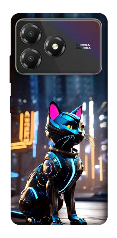 Чохол на ZTE Blade A36 Cyber cat фото 1 з 1
