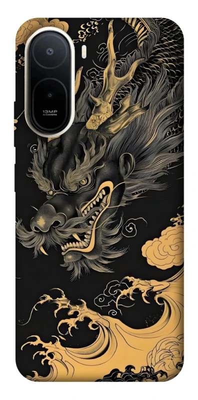 Чохол на Xiaomi Redmi A7 Pro 4G gold dragon фото 1 з 2