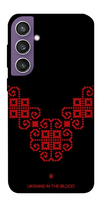 Чехол на Samsung Galaxy S23 FE Черно-красная вышиванка фото 1 из 1