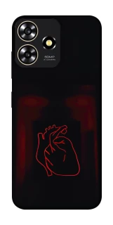 Чехол на ZTE Blade A73 4G Красное сердце фото 1 из 1