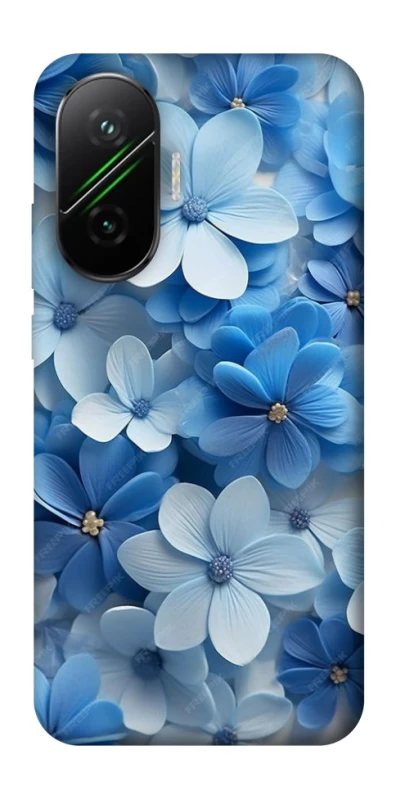 Чохол на Xiaomi Poco F7 Сині квіти фото 1 з 1