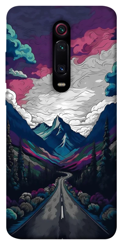 Чехол на Xiaomi Redmi K20 / K20 Pro / Mi9T / Mi9T Pro Нарисованные горы фото 1 из 1