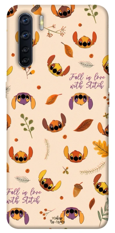 Чехол на Oppo A91 Fall in love with Stitch фото 1 из 1