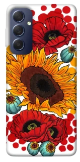 Чехол на Samsung Galaxy M54 5G Подсолнечники и маки фото 1 из 1