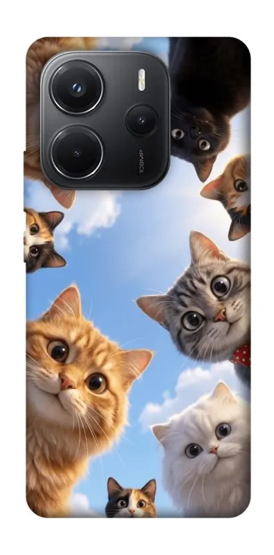 Чехол на Xiaomi Redmi Note 14 4G (Int. version) Cats фото 1 из 1