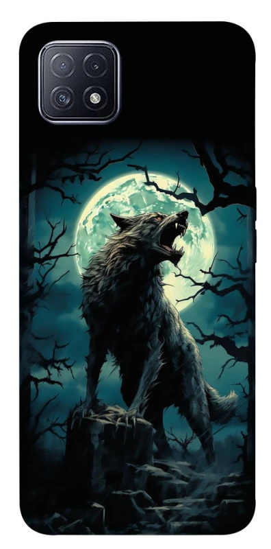 Чохол на Oppo A73 Вовк під місяцем фото 1 з 1
