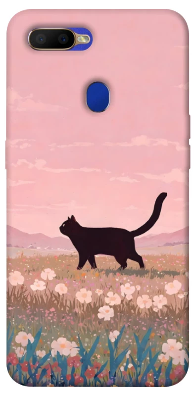 Чохол на Oppo A5s cat on a field фото 1 з 1