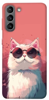 Чехол на Samsung Galaxy S21 Сat with glasses фото 1 из 1