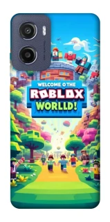 Чехол на Motorola Moto G05 Roblox World фото 1 из 1