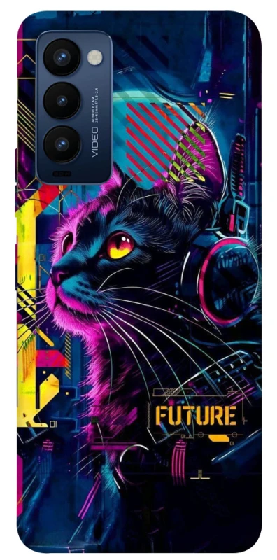 Чохол на TECNO Camon 18 Cyber Cat v2 фото 1 з 1