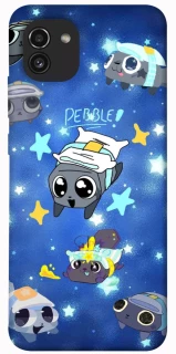 Чехол на Samsung Galaxy A03 Pebble kitten stars фото 1 из 1