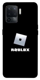 Чехол на Oppo Reno 5 Lite Roblox logo black фото 1 из 1
