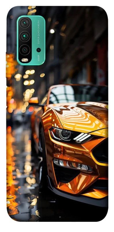 Чохол на Xiaomi Redmi Note 9 4G / Redmi 9 Power Golden sports car фото 1 з 1