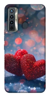 Чохол на TECNO Camon 17 Red hearts фото 1 з 1