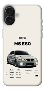 Чохол на Apple iPhone 16 Plus BMW M5 E60 фото 1 з 1