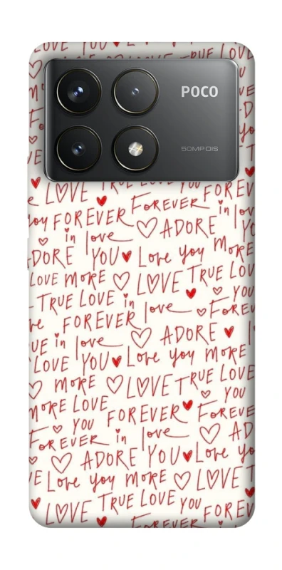 Чохол на Xiaomi Poco F6 Pro Love aesthetic ver.4 фото 1 з 1