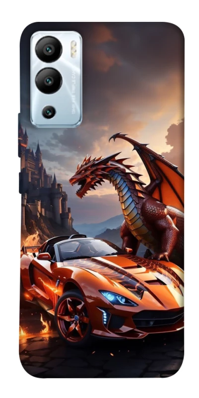 Чехол на Infinix Hot 12i Сar and dragon фото 1 из 1