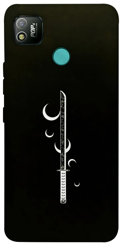 Чехол на TECNO POP 4 Самурай всегда с катаной фото 1 из 1