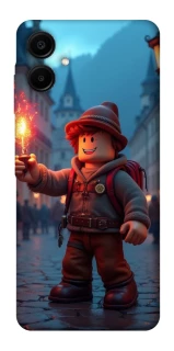 Чохол на Samsung Galaxy A06 Roblox Fire Logo Blue Flames фото 1 з 1