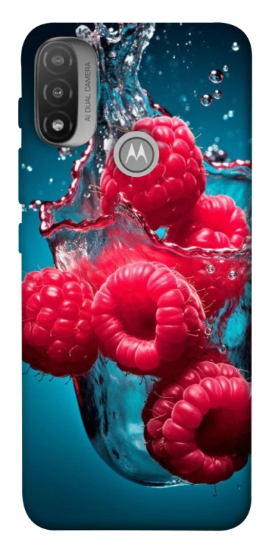 Чехол на Motorola Moto E20 Малинка в воде фото 1 из 1