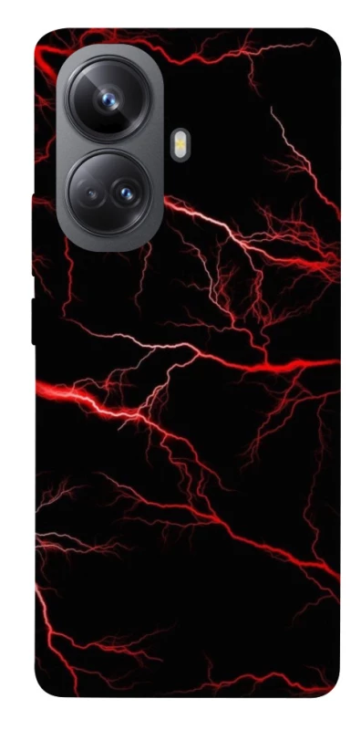 Чехол на Realme 10 Pro+ Красная молния фото 1 из 1