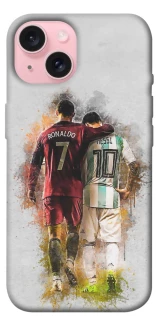 Чохол на Apple iPhone 15 (6.1") Ronaldo та Messi фото 1 з 1