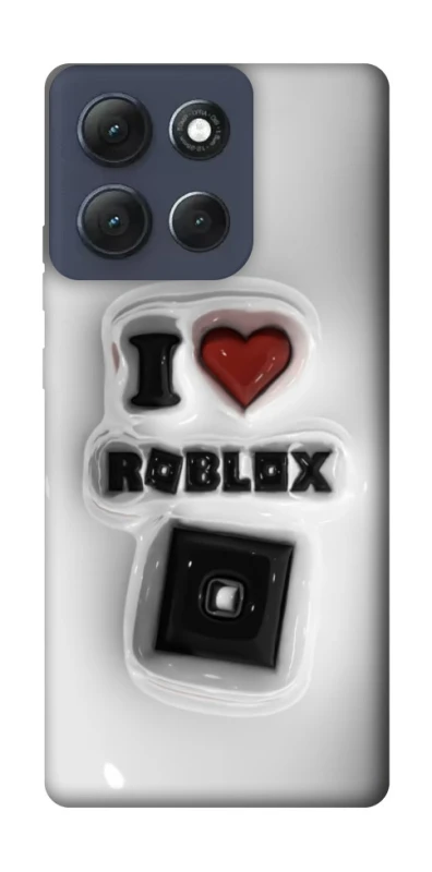 Чохол на Motorola Moto G86 Power I love Roblox фото 1 з 1