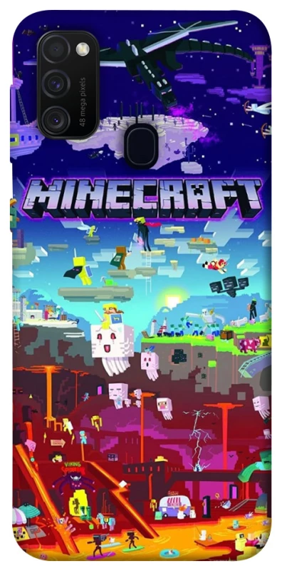 Чохол на Samsung Galaxy M30s / M21 Minecraft world фото 1 з 1