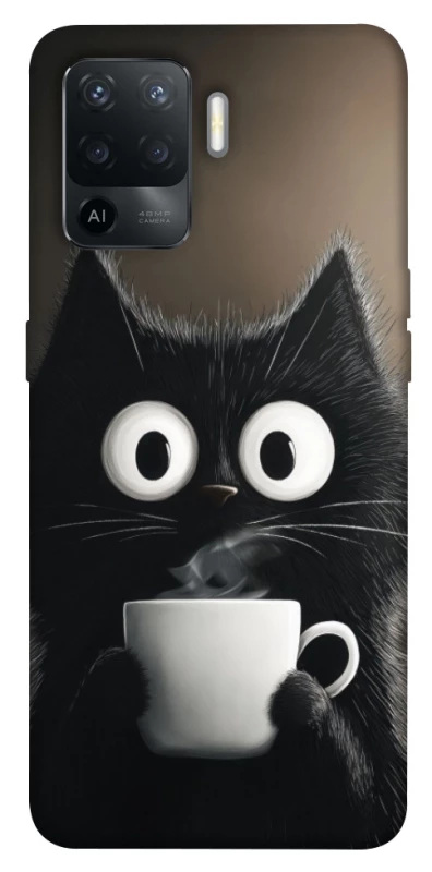 Чохол на Oppo Reno 5 Lite morning cat фото 1 з 1