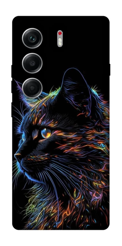 Чохол на Tecno Camon 40 Чорний кіт фото 1 з 1