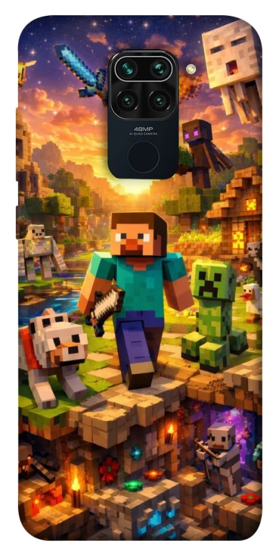 Чохол на Xiaomi Redmi Note 9 / Redmi 10X Minecraft v6 фото 1 з 1