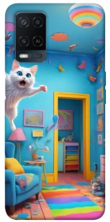 Чохол на Oppo A54 4G crazy cat фото 1 з 1
