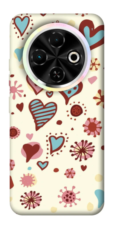 Чохол на TECNO Spark 30C Pretty hearts фото 1 з 1
