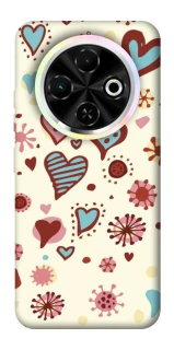 Чохол на TECNO Spark 30C Pretty hearts фото 1 з 1