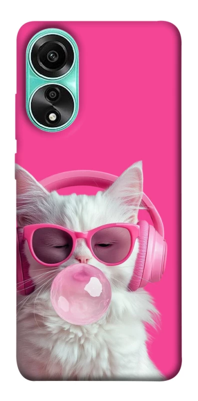 Чехол на Oppo A78 4G Pink kitty фото 1 из 1