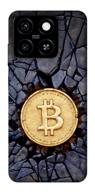 Чехол на ZTE Blade A55 4G Bitcoin cracks фото 1 из 1