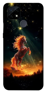 Чехол на Realme C21 Red Fire Horse ver.2 фото 1 из 1