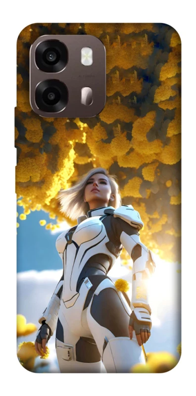 Чехол на Oppo A6 Cyber space girl ver.3 фото 2 из 2