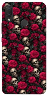 Чехол на Huawei P Smart+ (nova 3i) Черепа и розы фото 1 из 1