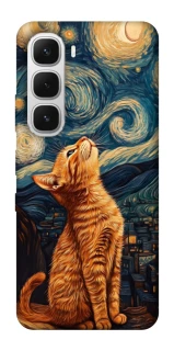 Чохол на Infinix Hot 60i van gogh cat фото 1 з 1