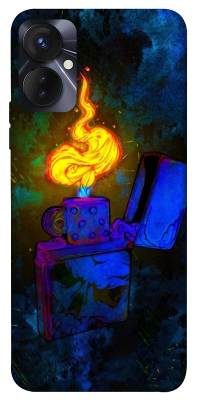 Чехол на TECNO Spark 9 Pro (KH7n) Зажигалка фото 1 из 1