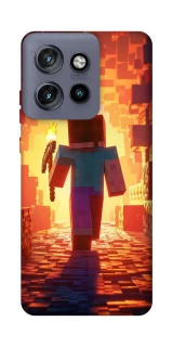 Чохол на Motorola Edge 50 Neo Minecraft adventure фото 1 з 1