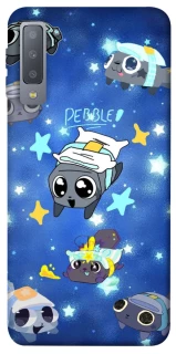 Чехол на Samsung A750 Galaxy A7 (2018) Pebble kitten stars фото 1 из 1