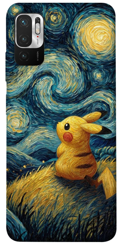 Чохол на Xiaomi Redmi Note 10 5G Pikachu and Van Gogh фото 1 з 1